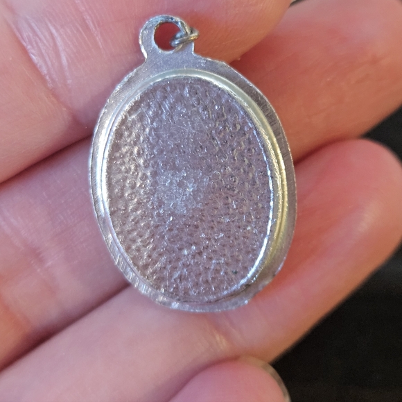 Vintage Sterling Silver Butterfly Wing Pendant - Picture 2 of 4